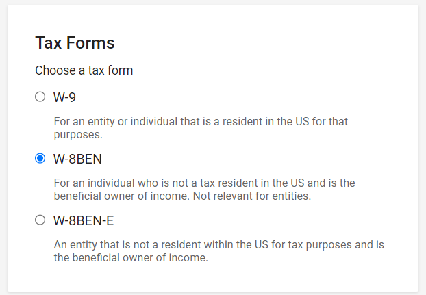 CJ Affiliate Tax Form