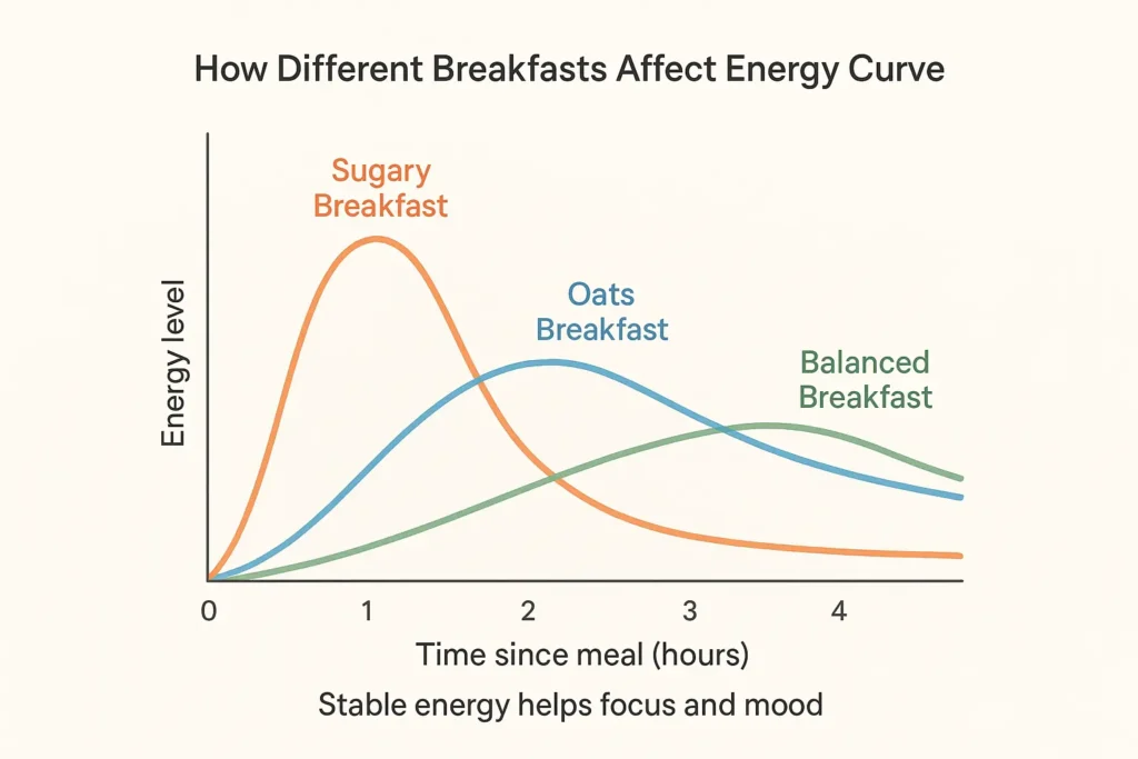 How Different Breakfasts Affect Energy Curve